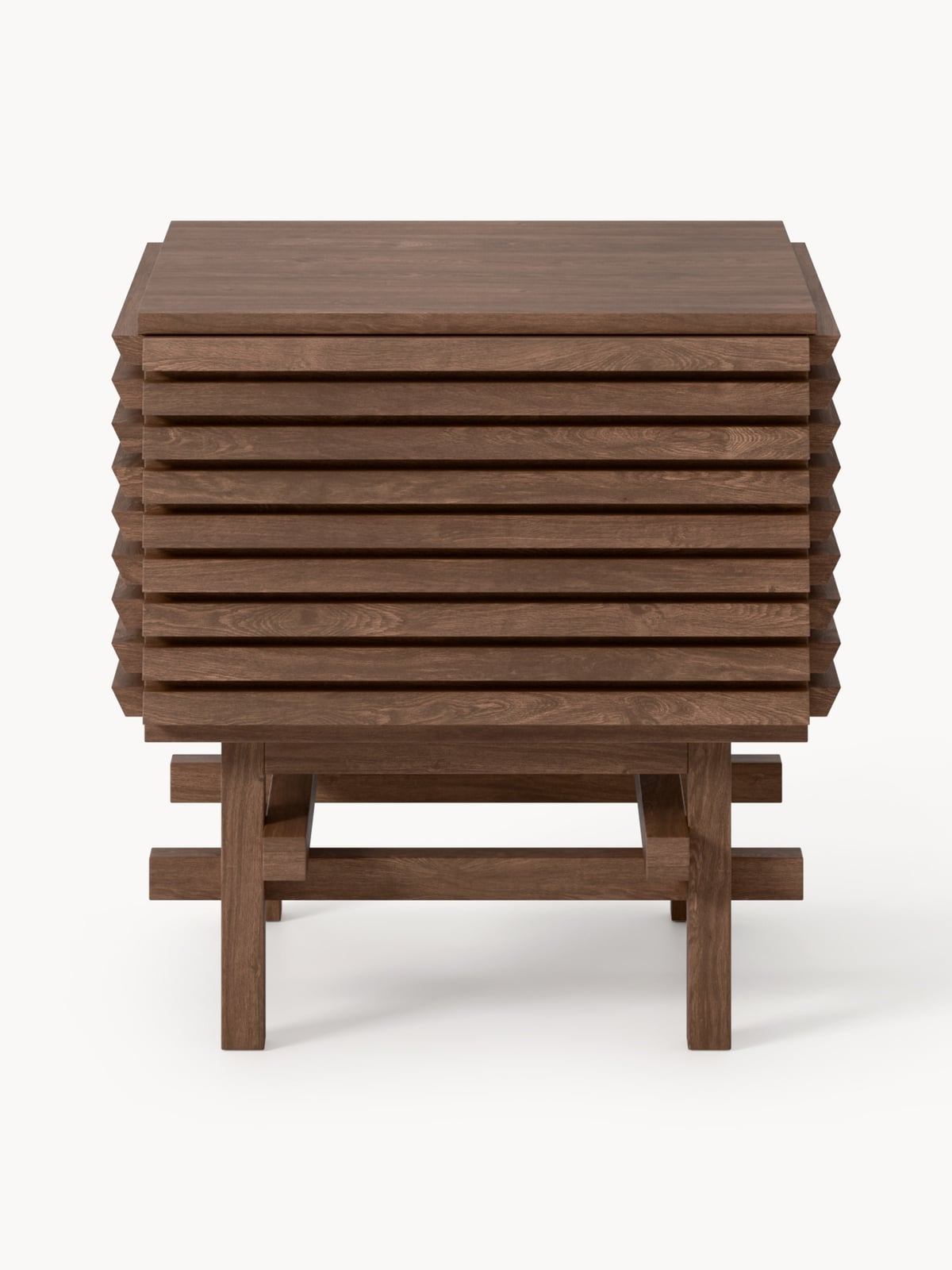 Lindale Oak Wood Bedside Table