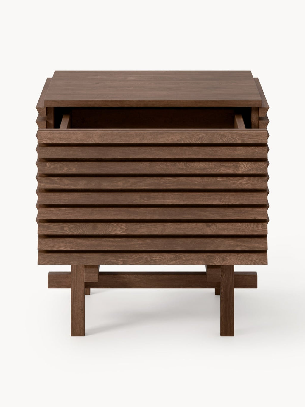 Lindale Oak Wood Bedside Table