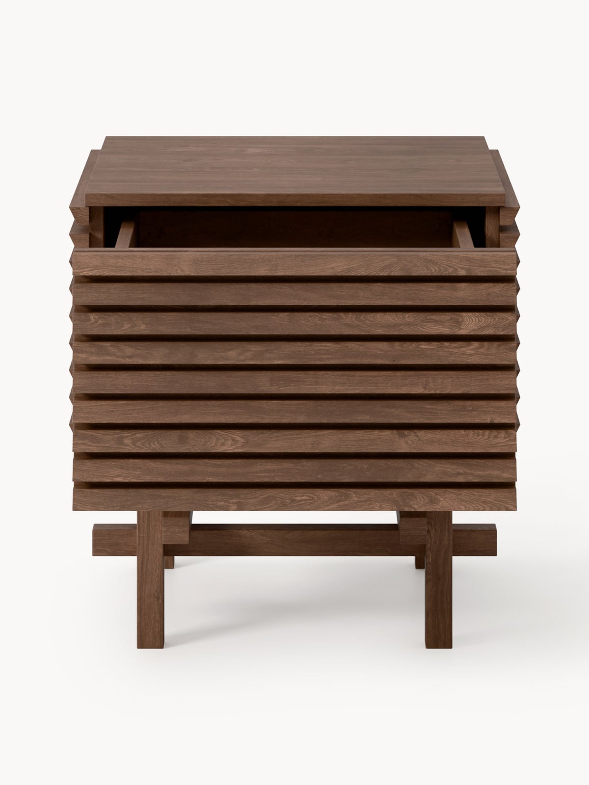 Lindale Oak Wood Bedside Table