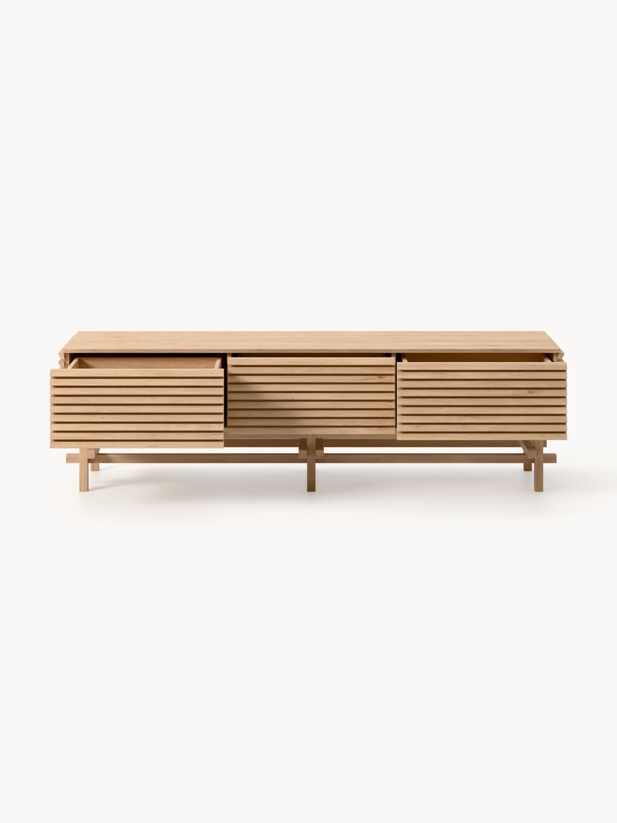 Lindale Small Oak Wood Lowboard