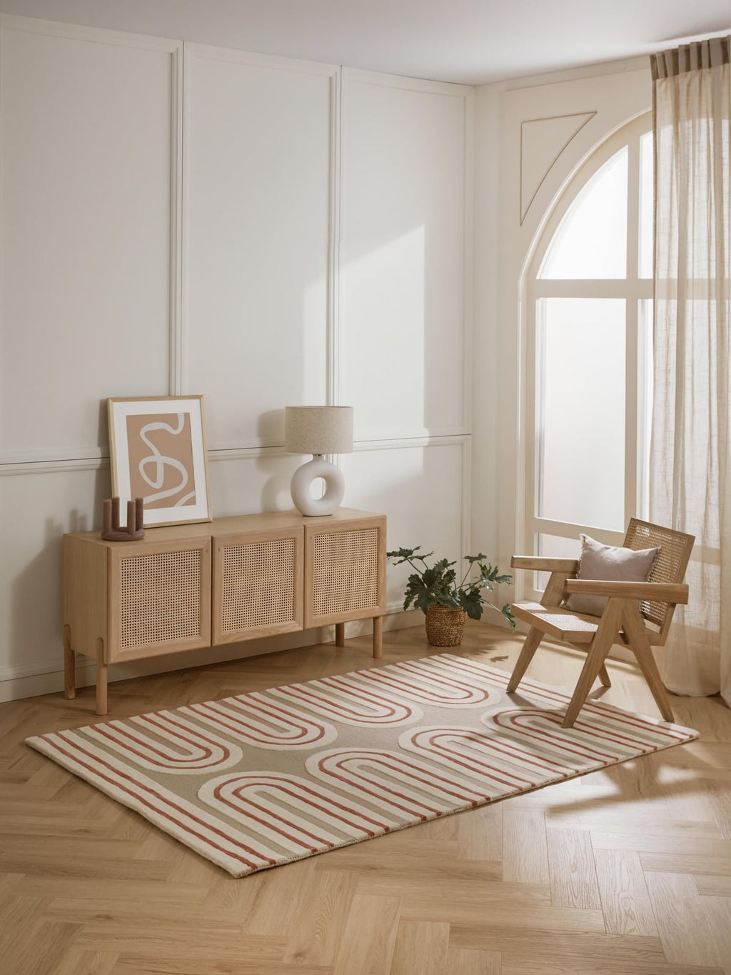 Loxley High-Low Wool Rug, Hand-Tufted