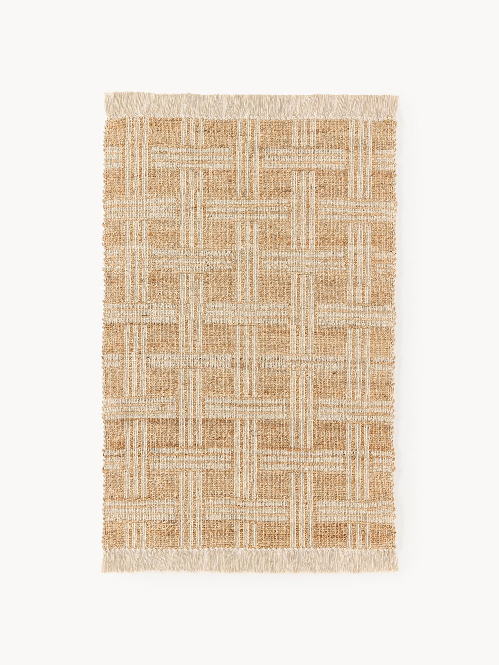 Ludworth Handwoven Jute Rug with Fringes