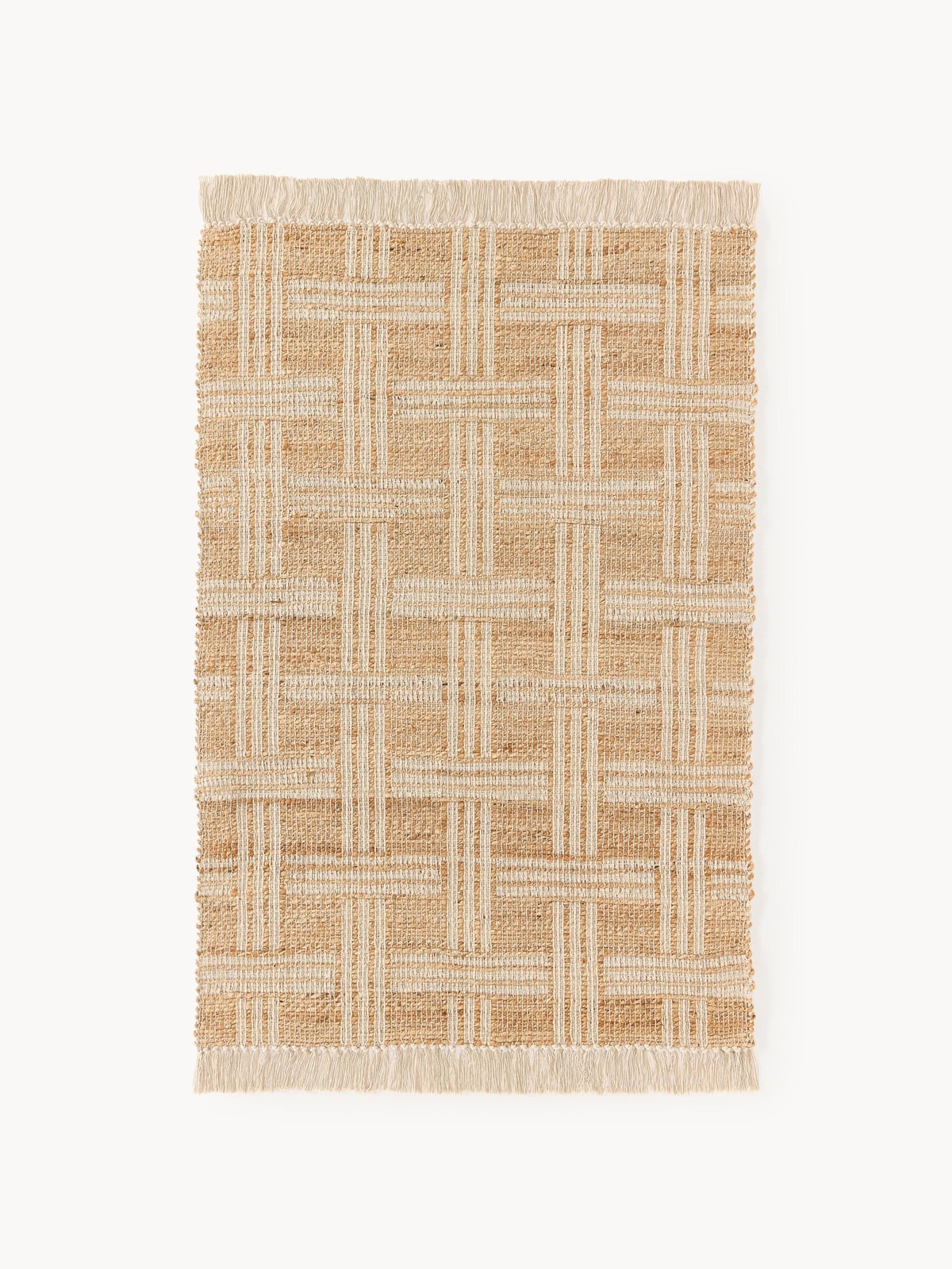 Ludworth Handwoven Jute Rug with Fringes