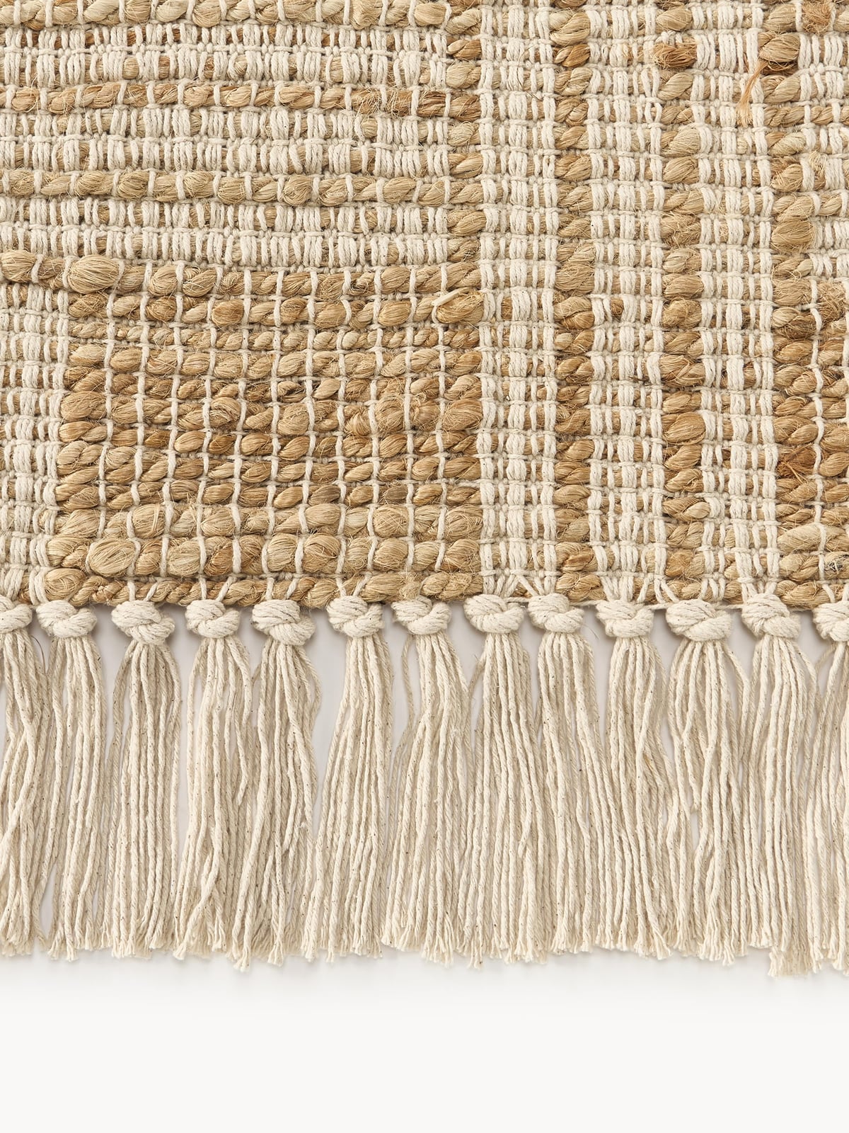 Ludworth Handwoven Jute Rug with Fringes