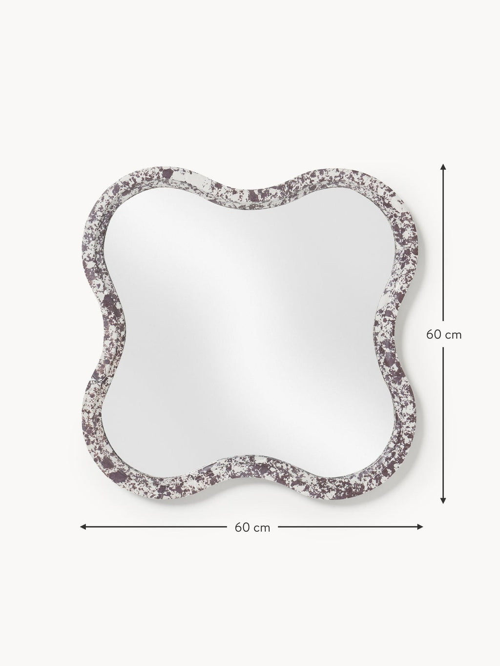 Marchmont Wall Mirror with Engineered Marble Frame
