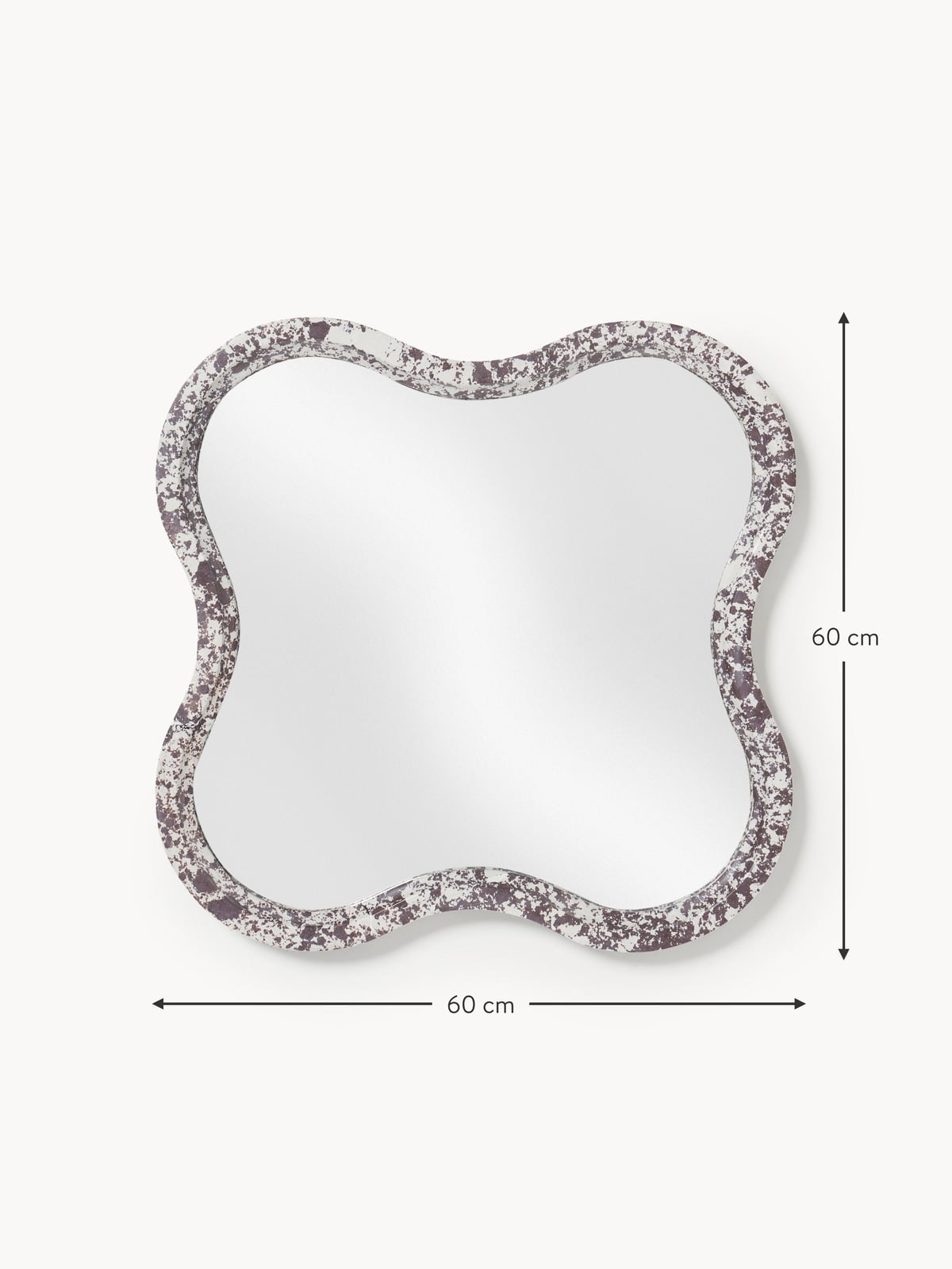 Marchmont Wall Mirror with Engineered Marble Frame