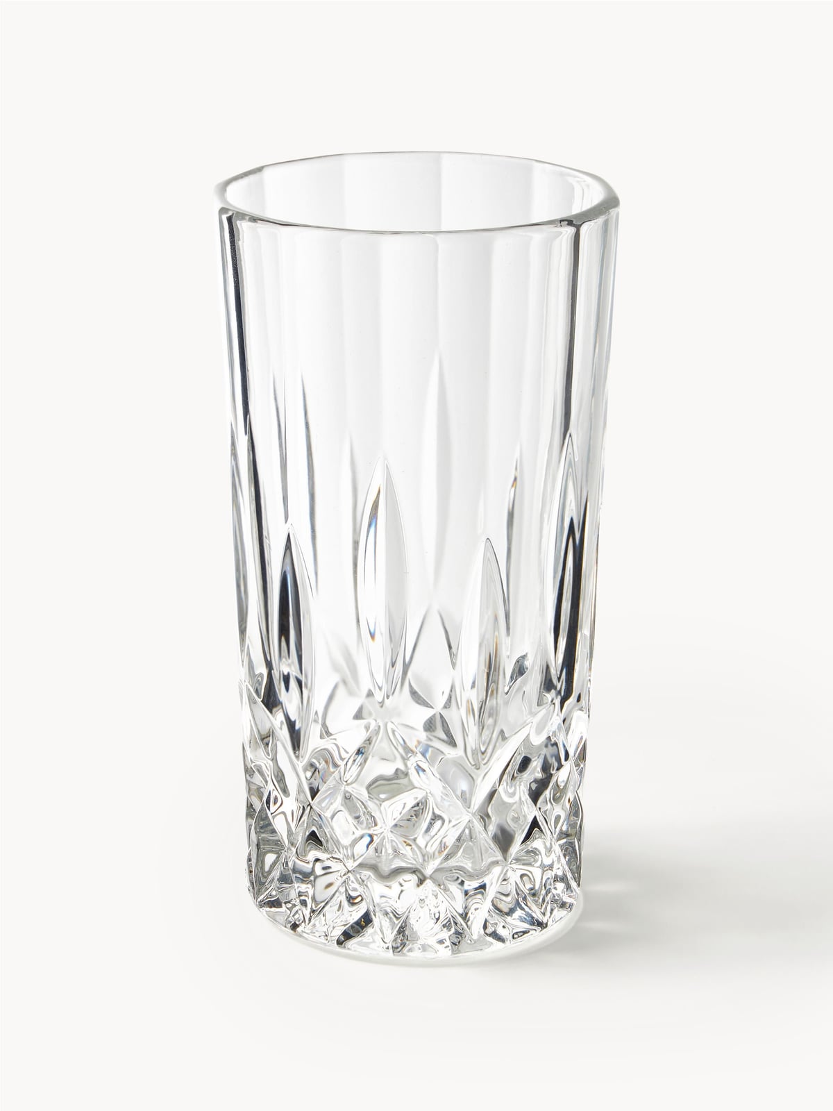 Marden Whisky & Highball Glasses with Embossed Pattern, Set of 8