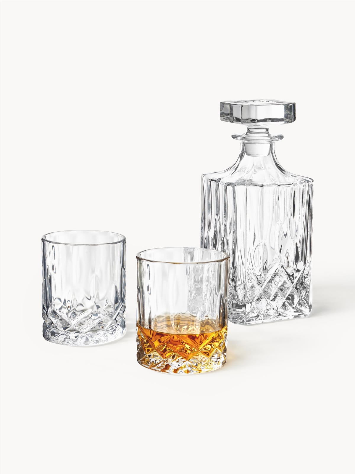 Marden Whisky Set with Embossed Pattern