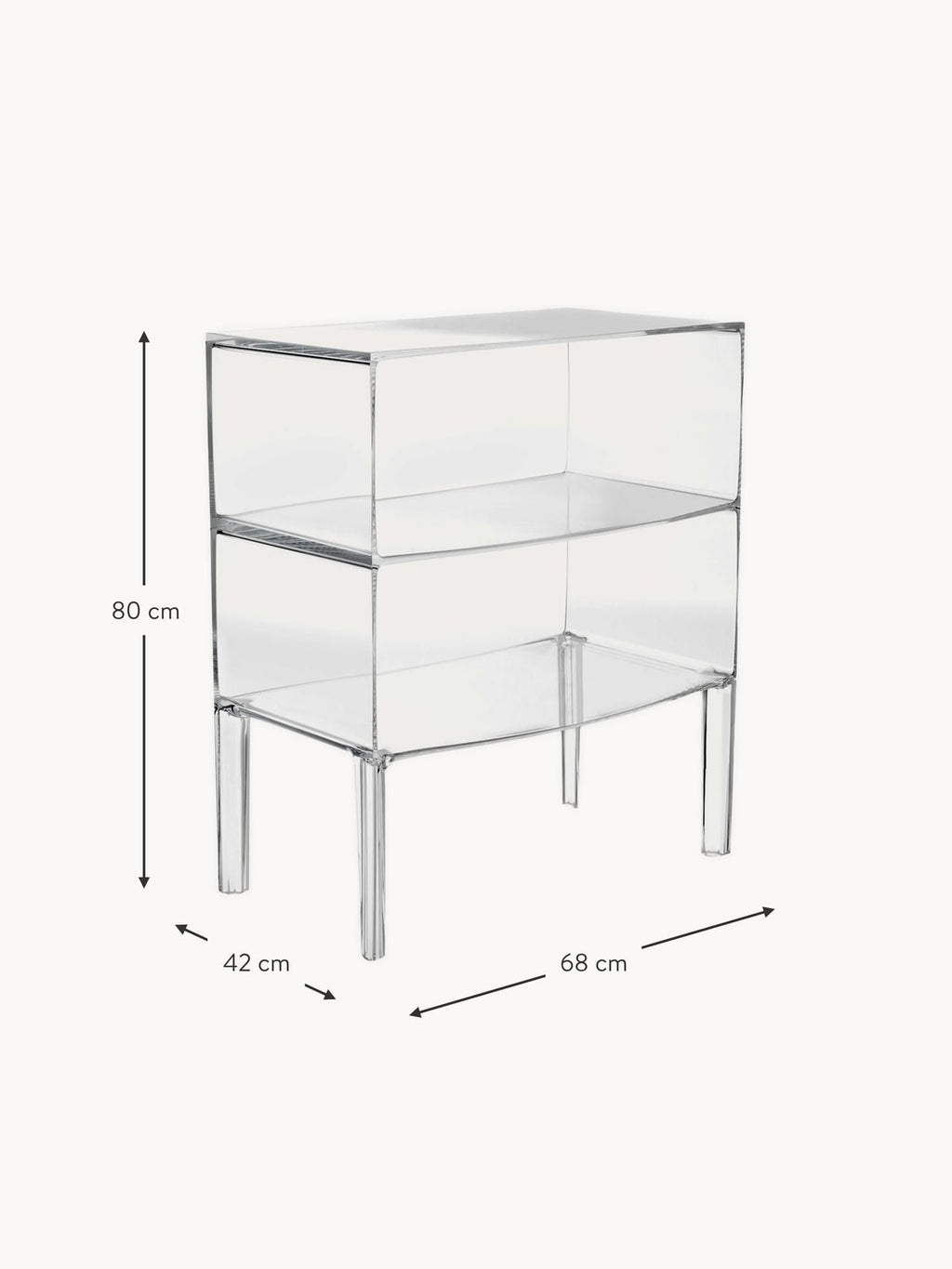 Marlowe Shelving Unit Ghost