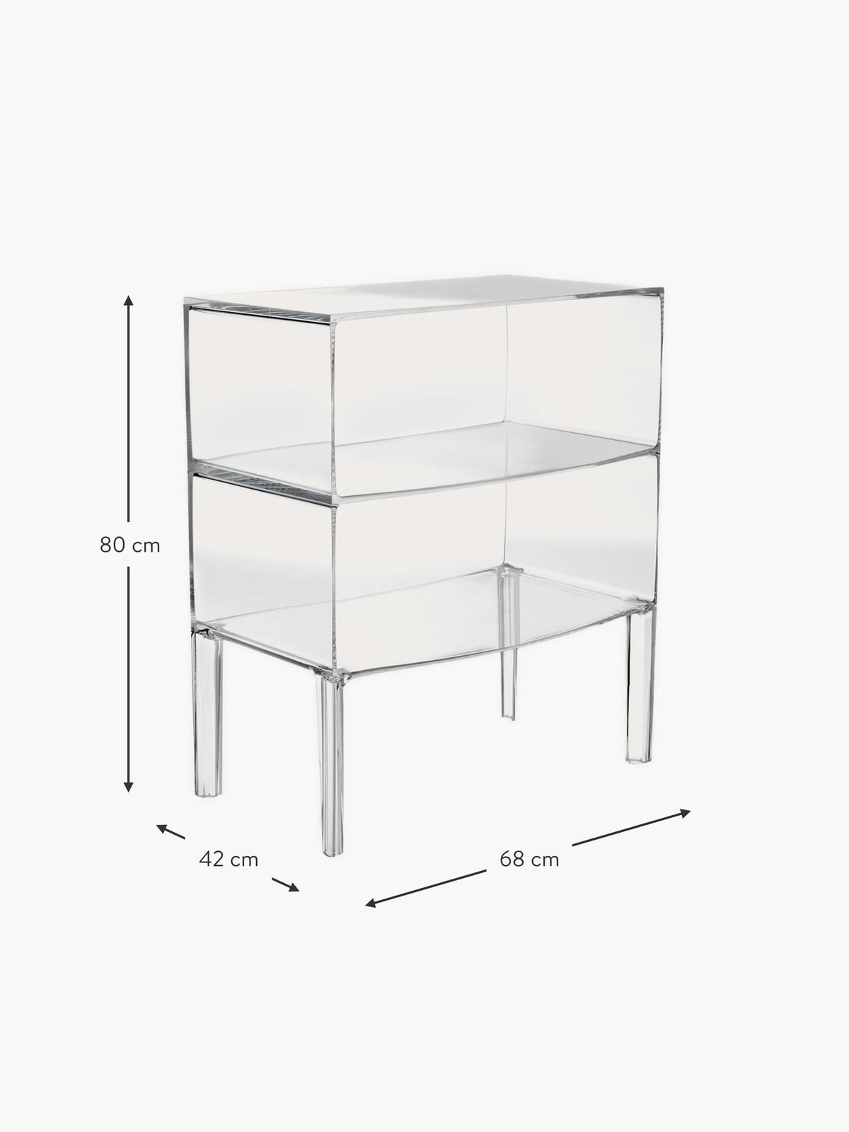 Marlowe Shelving Unit Ghost