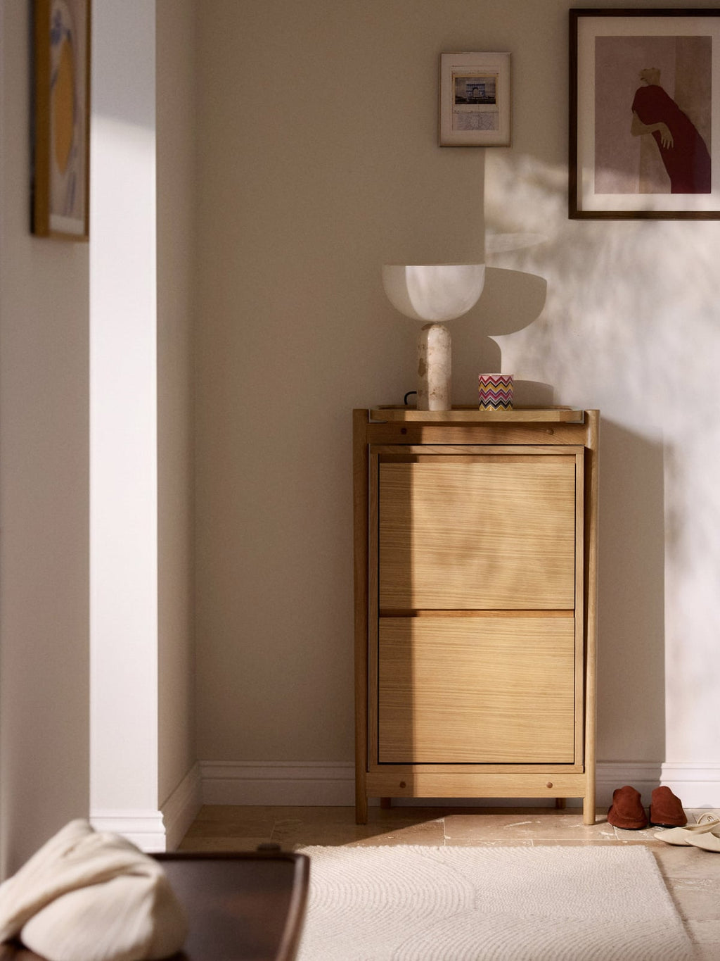 Mereworth Fold Out Wooden Shoe Cabinet