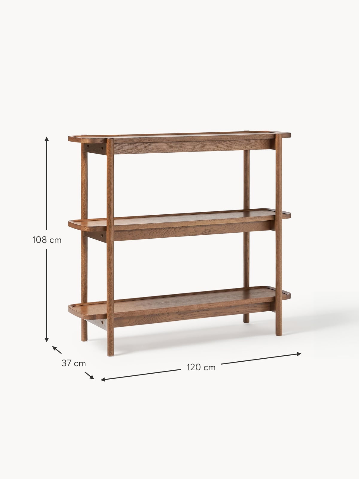 Mereworth Low Wooden Shelf