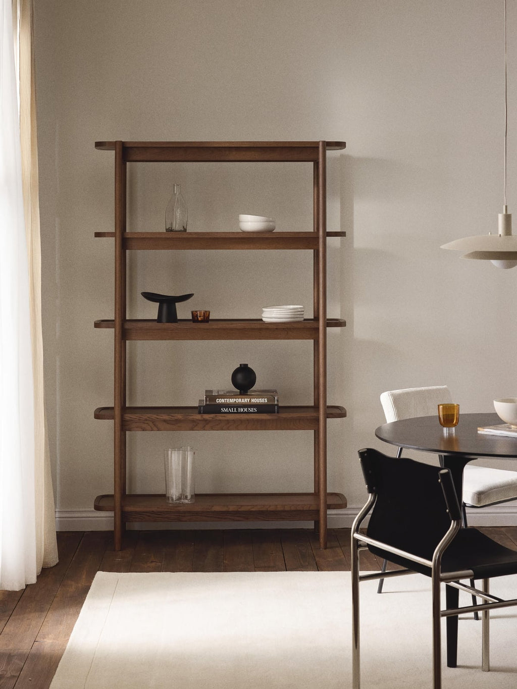 Mereworth Tall Wooden Shelving Unit