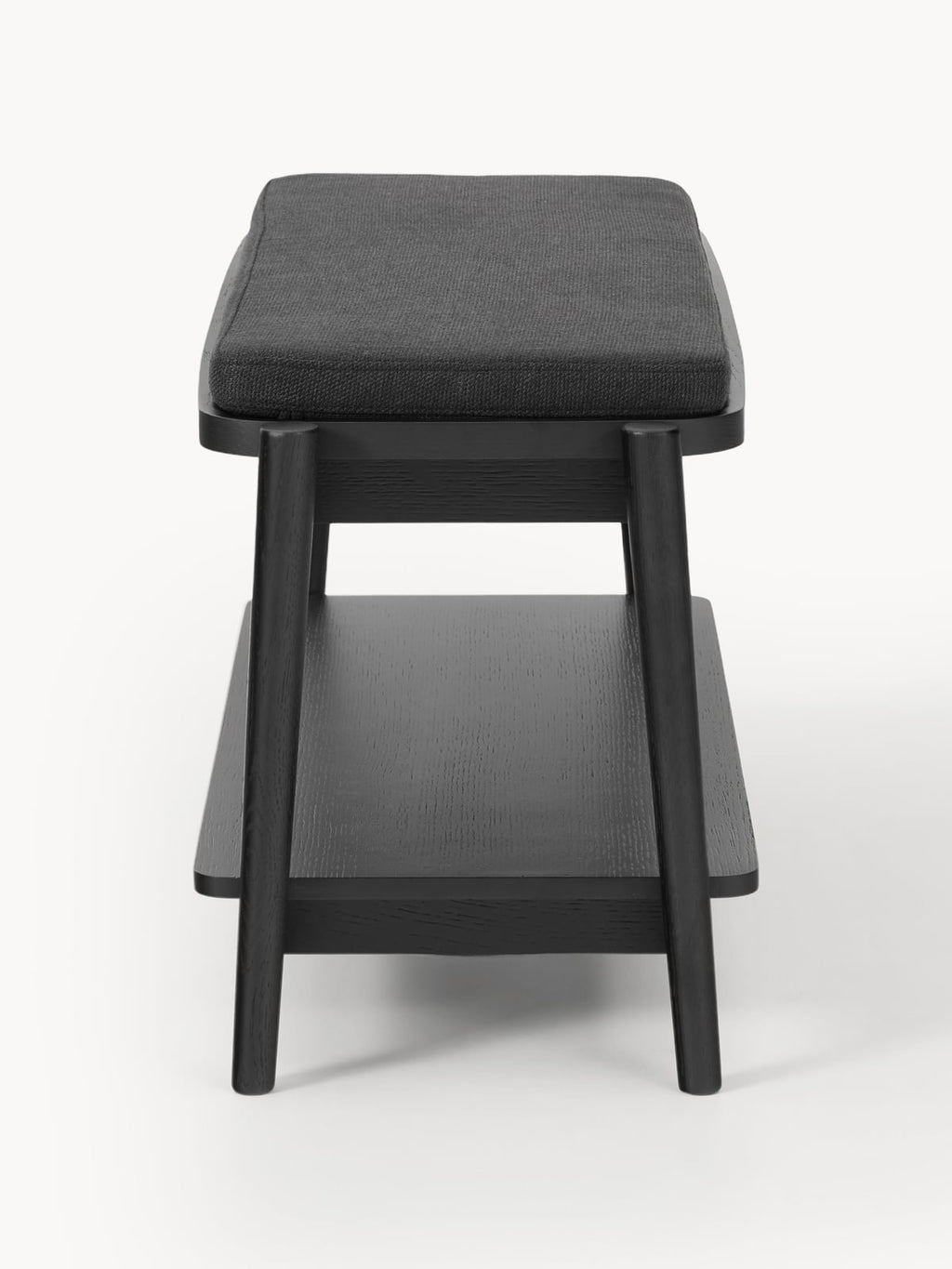 Mereworth Upholstered Wooden Bench with Shoe Rack