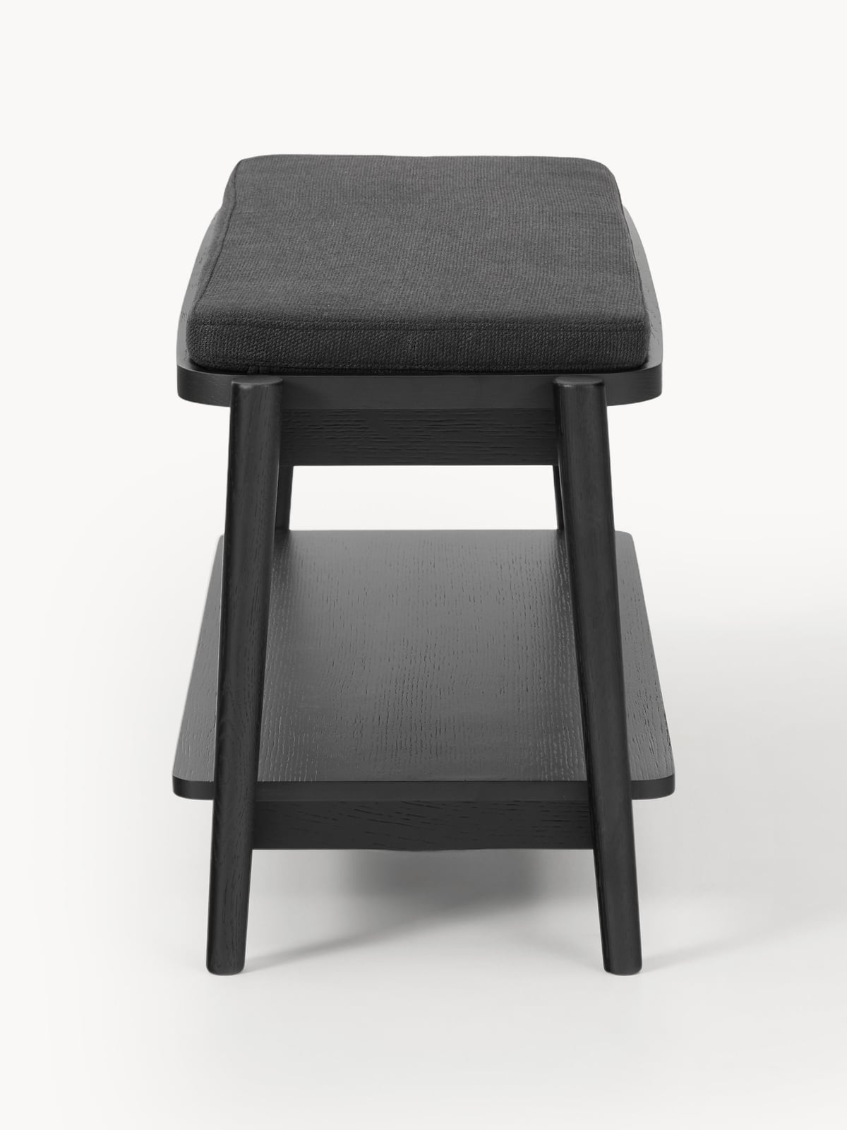 Mereworth Upholstered Wooden Bench with Shoe Rack