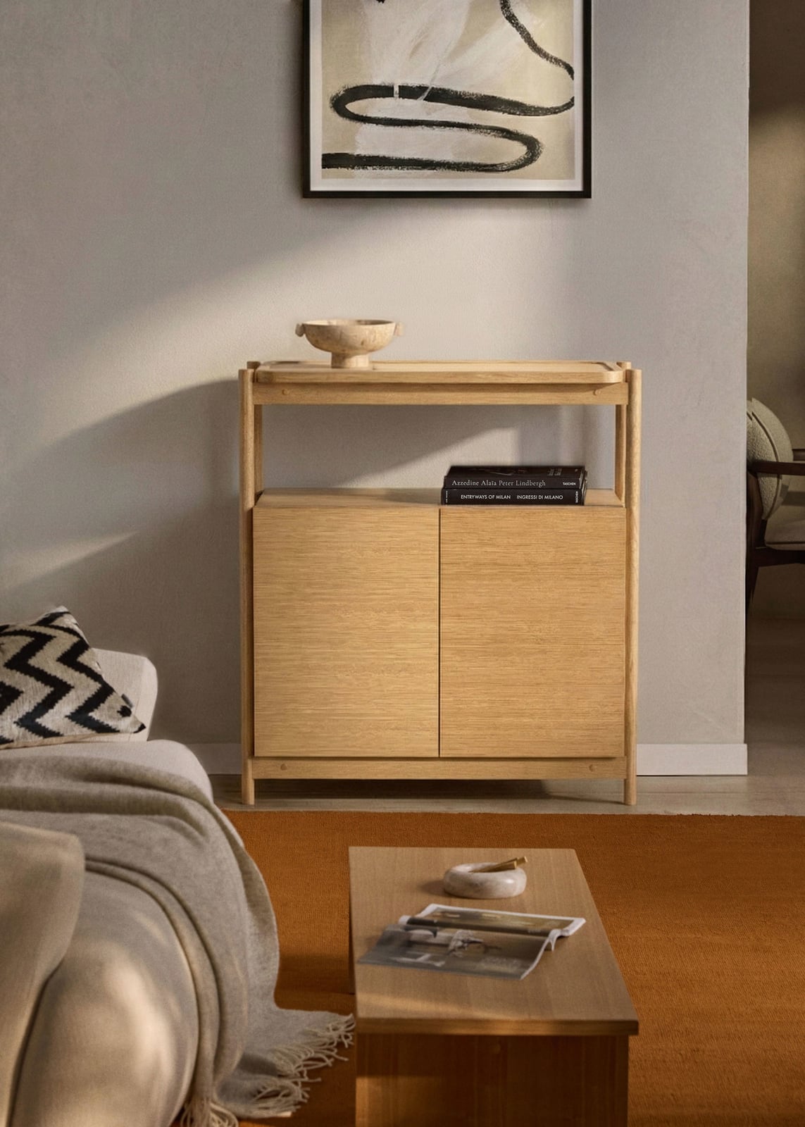 Mereworth Wooden Highboard