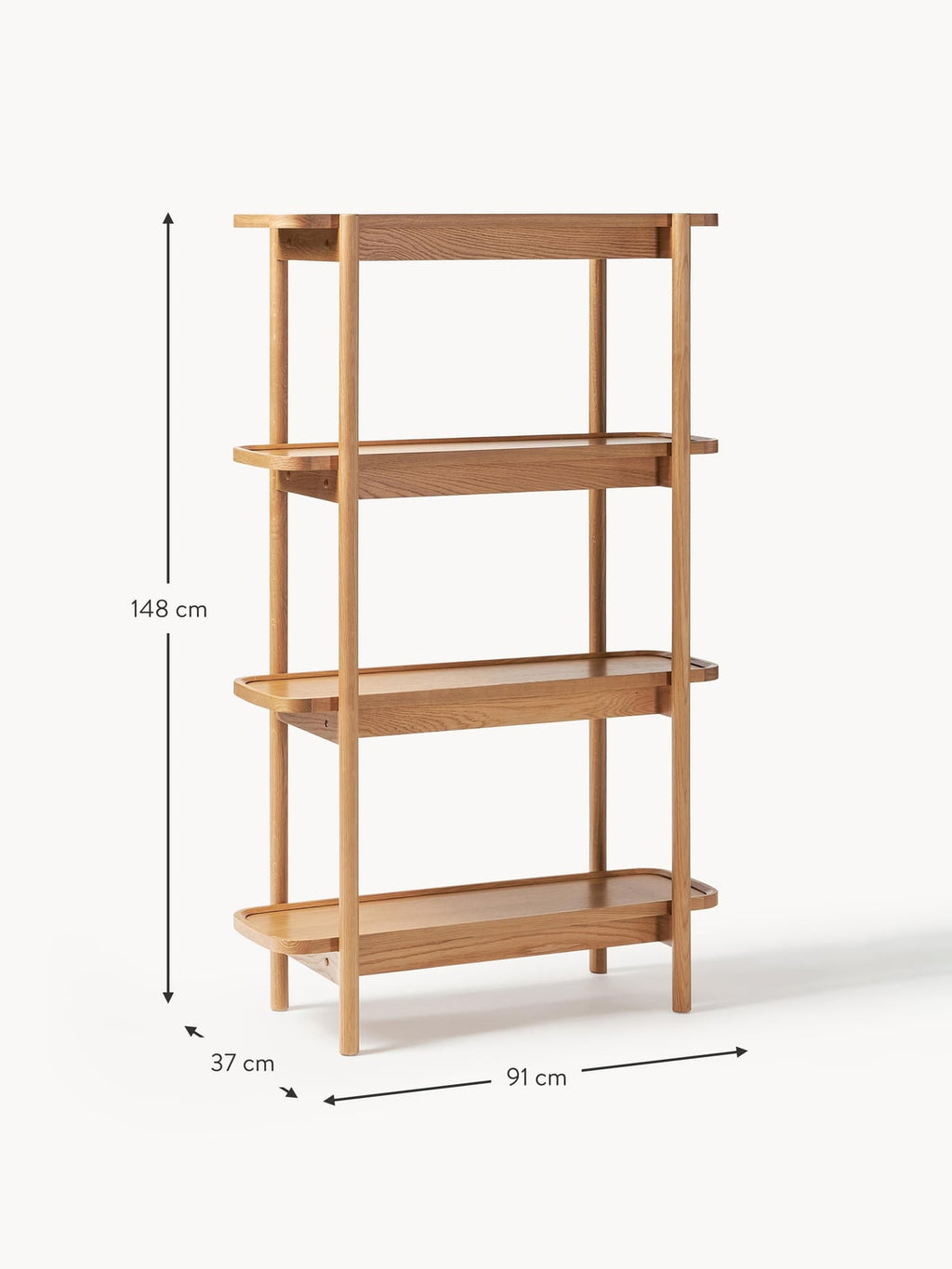 Mereworth Wooden Shelving Unit
