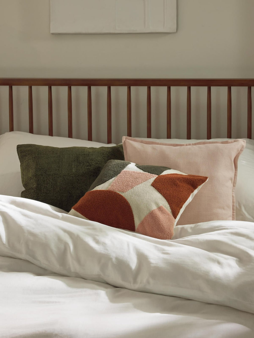 Merrow Cotton Cushion Cover with Abstract Decoration