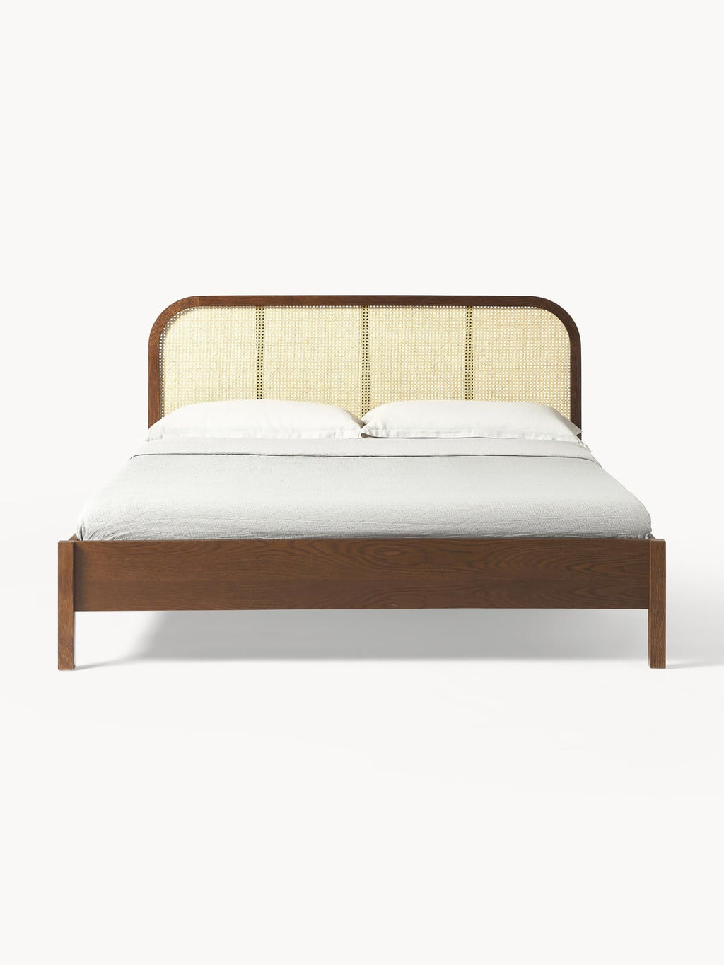 Milburn Wooden Bed with Viennese Braid Headboard