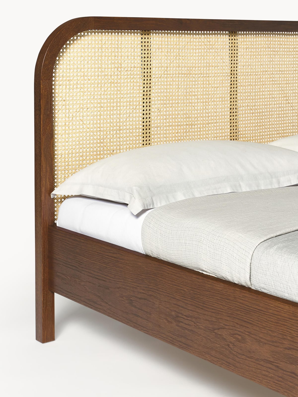 Milburn Wooden Bed with Viennese Braid Headboard
