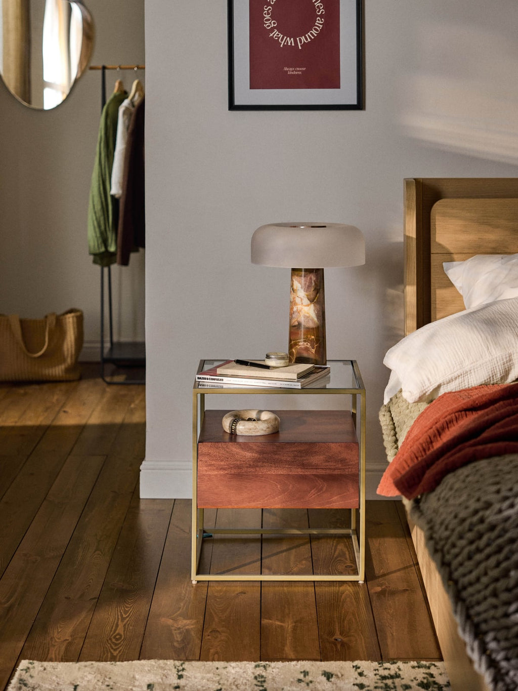 Mowbray Bedside Table with Drawer
