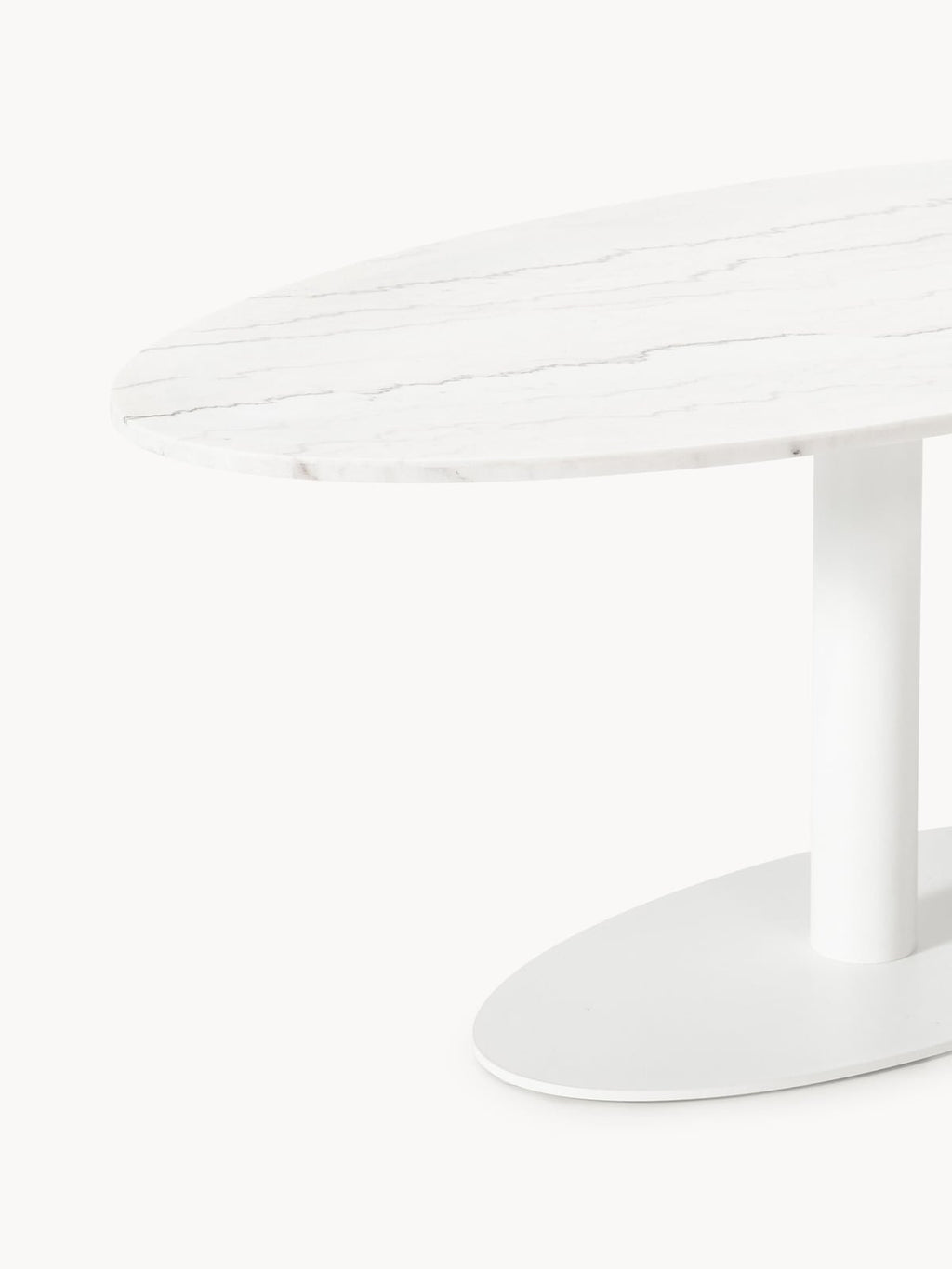 Naseby Oval Marble Dining Table, 180 x 90 cm