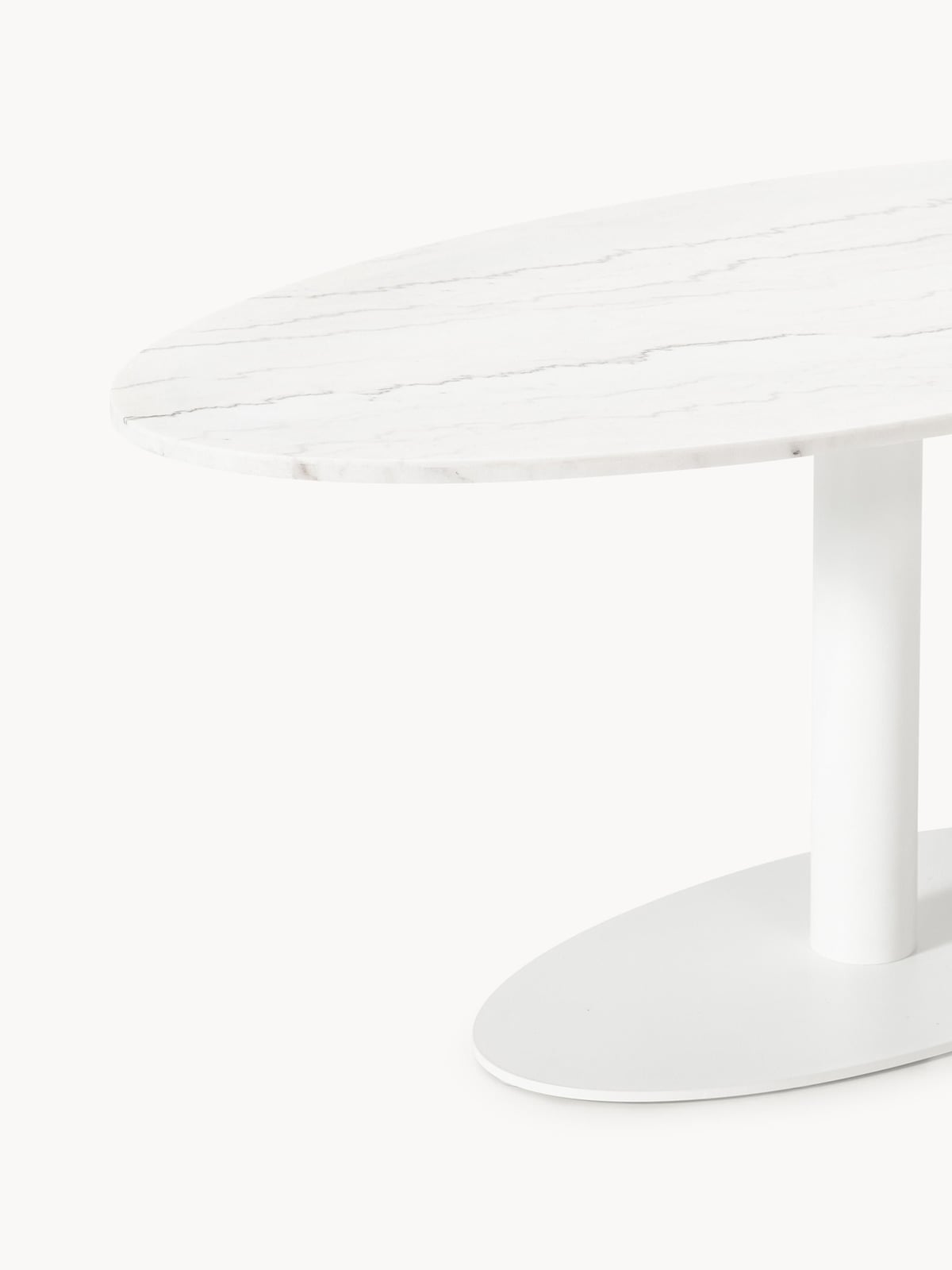 Naseby Oval Marble Dining Table, 180 x 90 cm