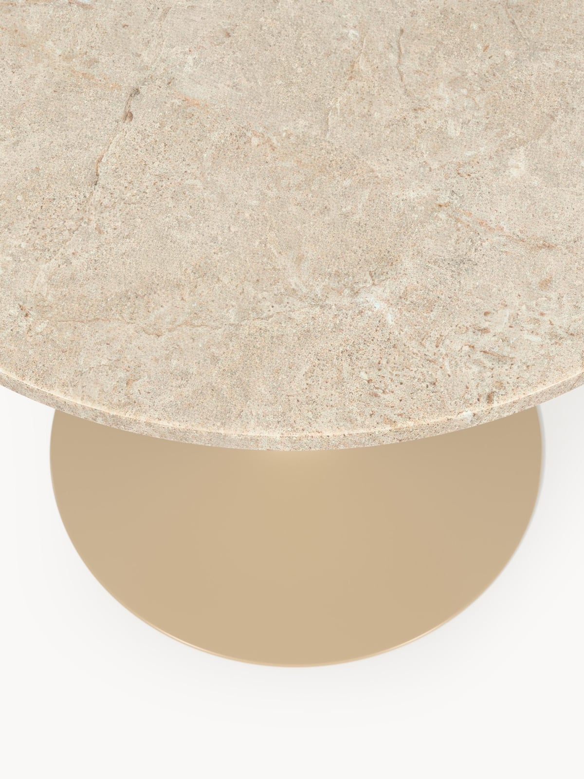 Naseby Round Marble Dining Table, Ø 90 cm