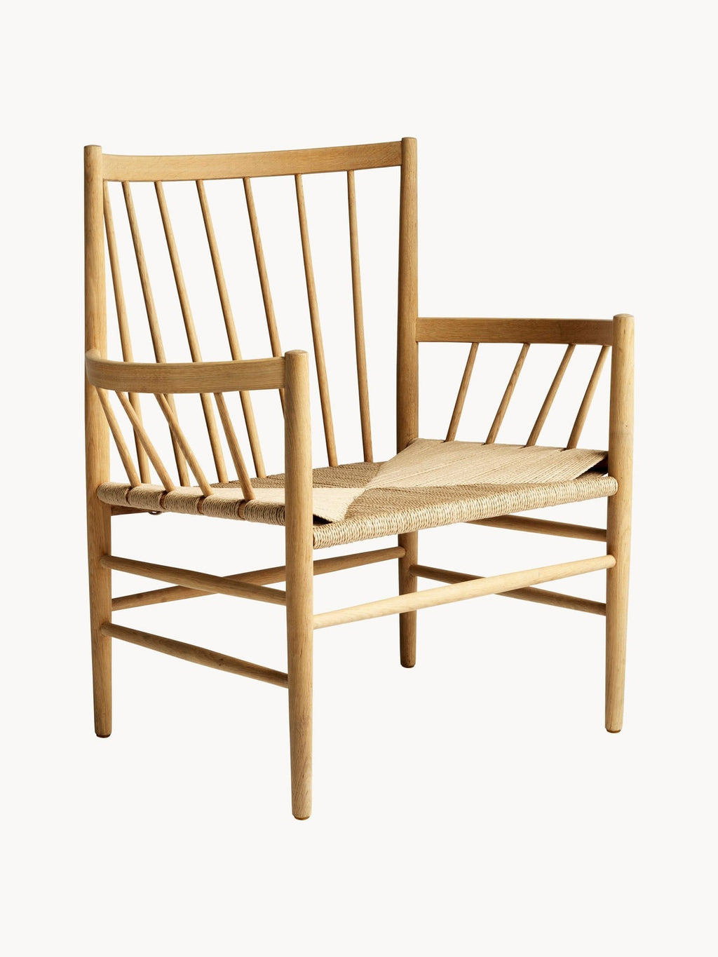 Newbiggin J82 Handwoven Oak Wood Armchair