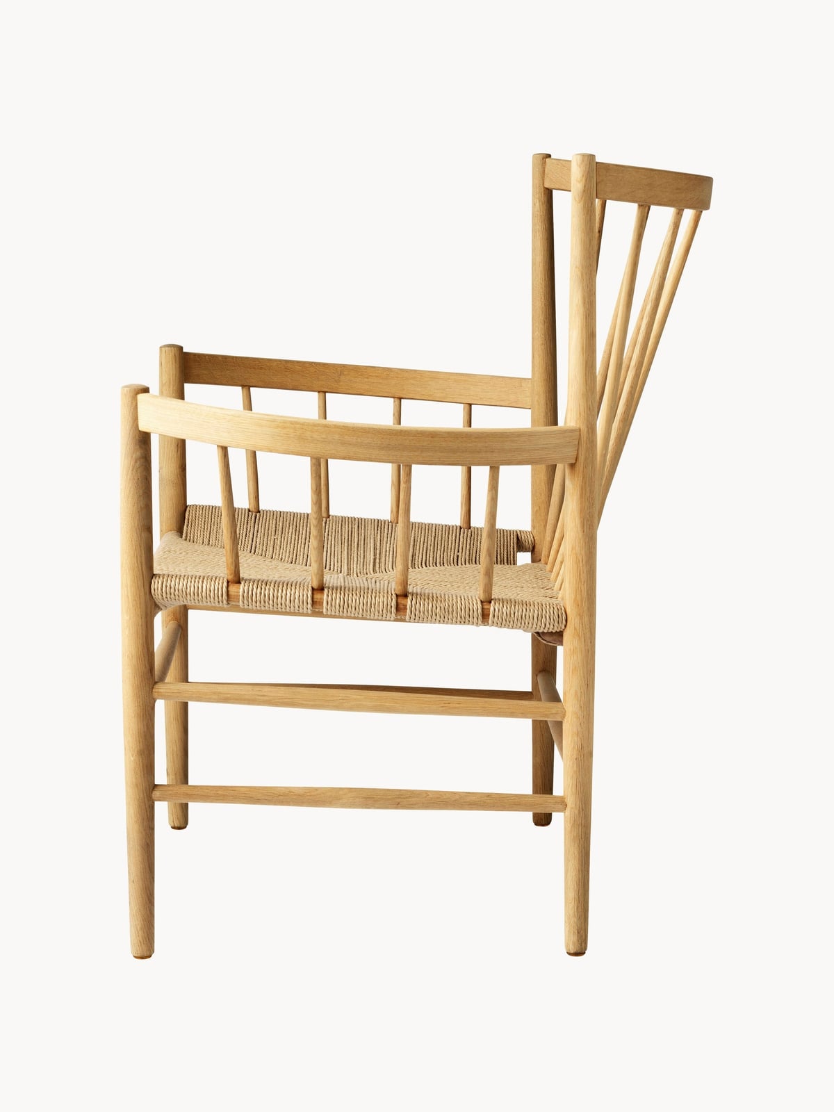 Newbiggin J82 Handwoven Oak Wood Armchair