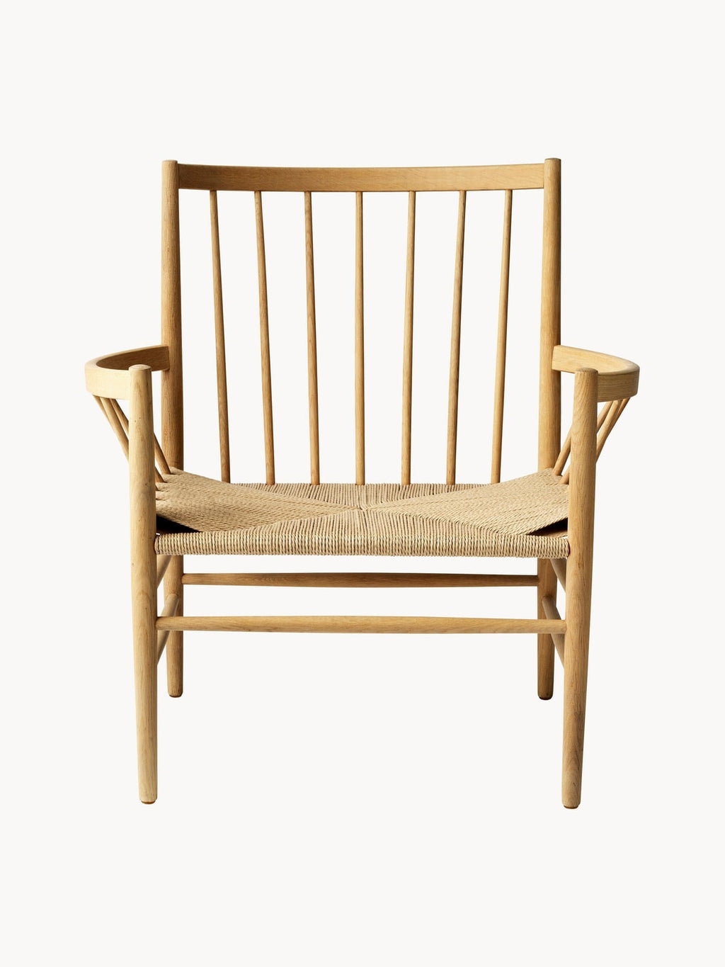 Newbiggin J82 Handwoven Oak Wood Armchair