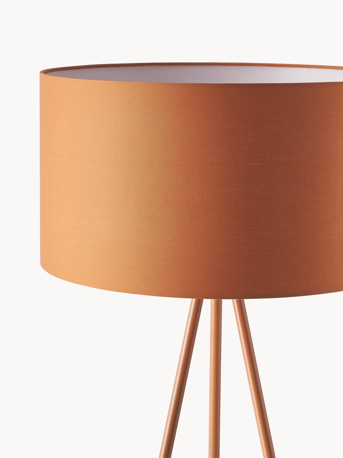 Newbold Tripod Floor Lamp with Fabric Lampshade