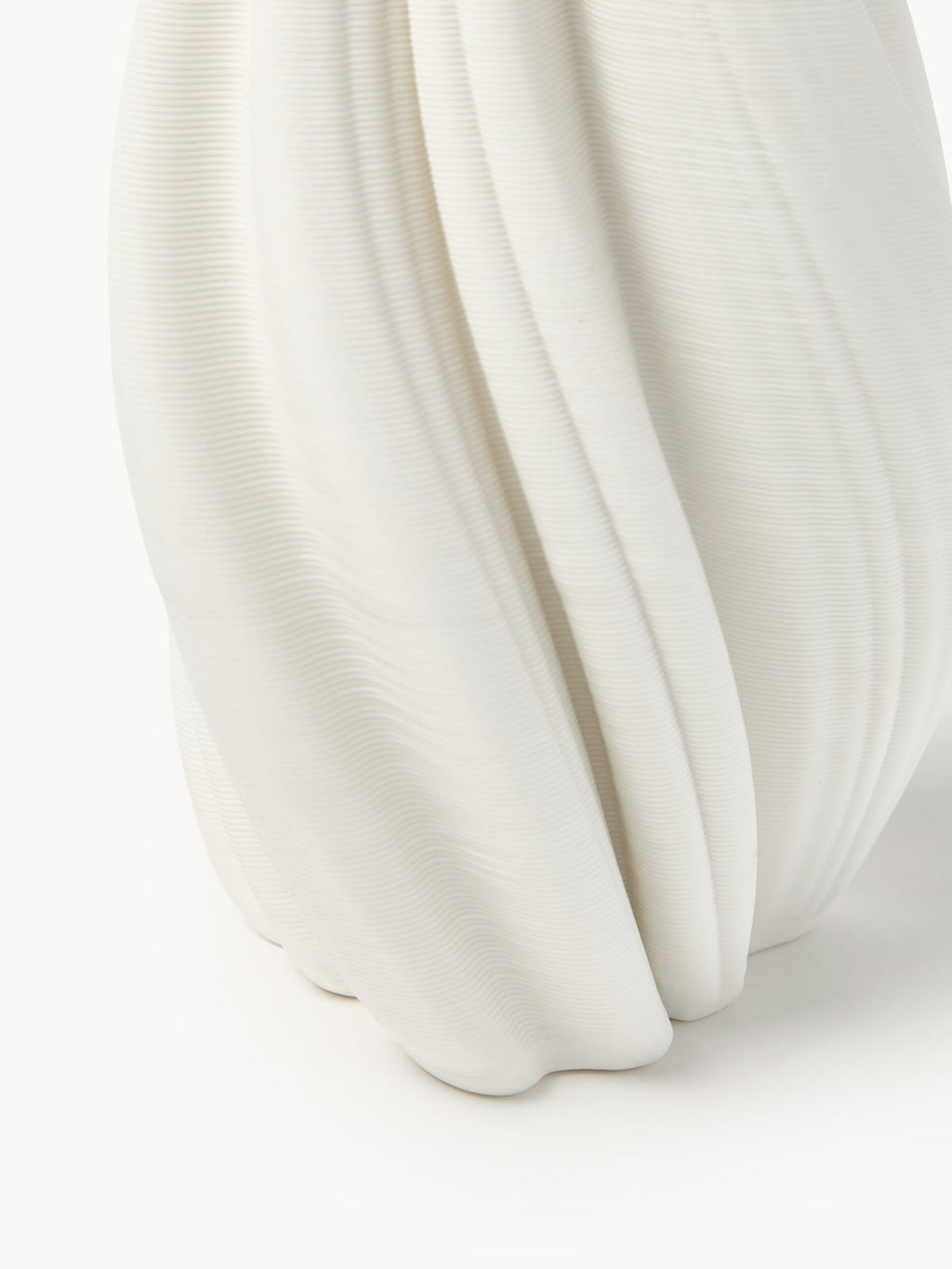 Newlyn 3D Printed Porcelain Vase, H 18 cm