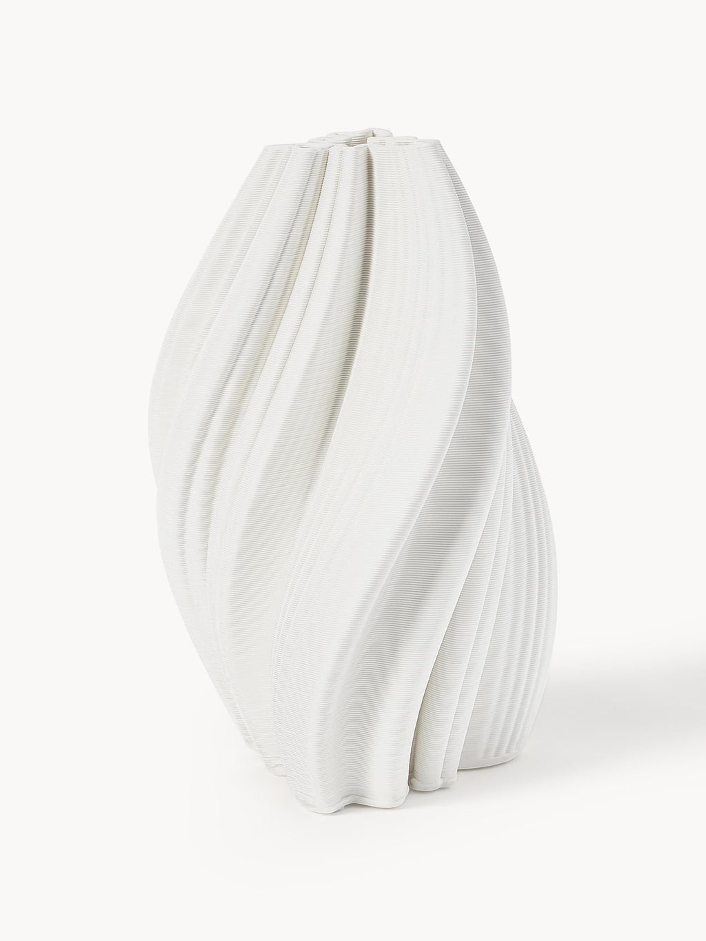 Newlyn 3D Printed Porcelain Vase, H 29 cm