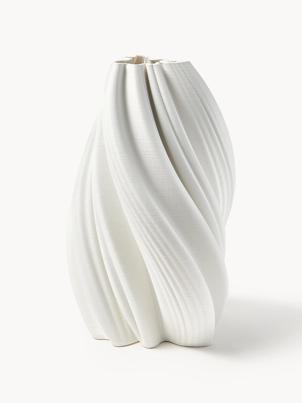 Newlyn 3D Printed Porcelain Vase, H 42 cm