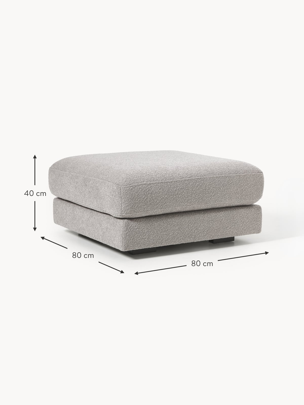 Newlyn Bouclé Ottoman