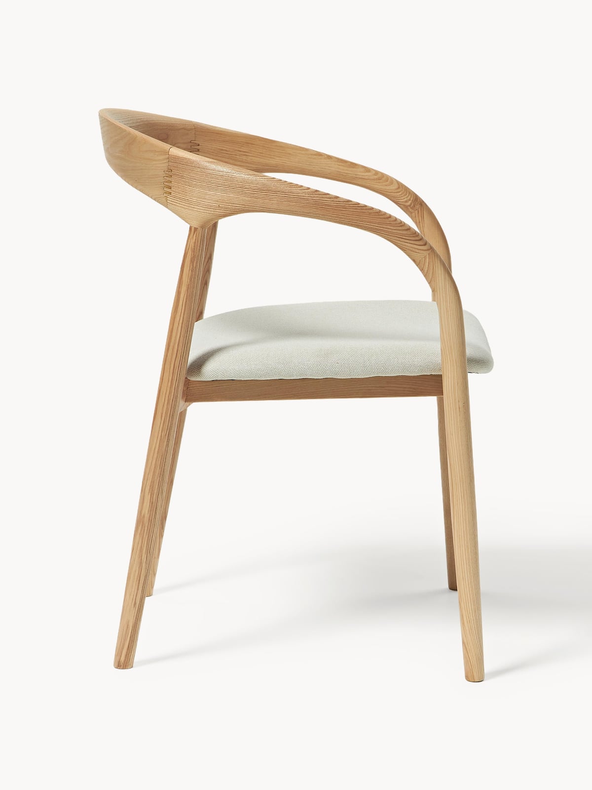 Nidderdale Ash Wood Dining Chair with Seat Cushion