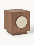 Norbury Bedside Table with Travertine Handle