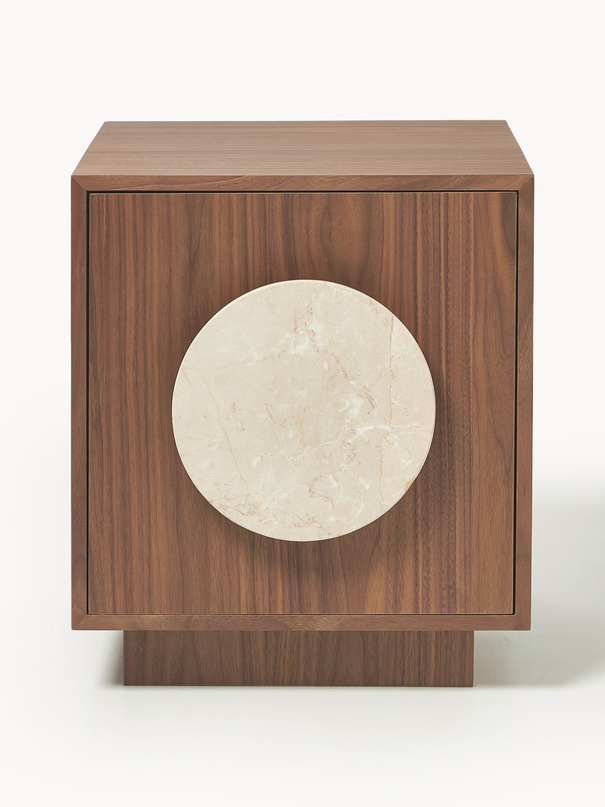 Norbury Bedside Table with Travertine Handle