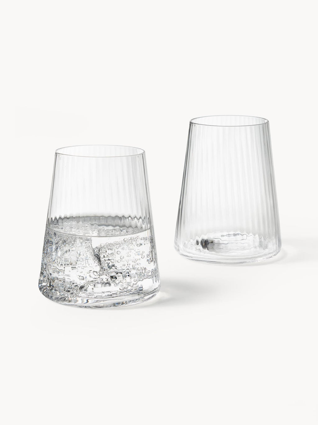 Norbury Handmade Tumblers with Groove Structure, Set of 4