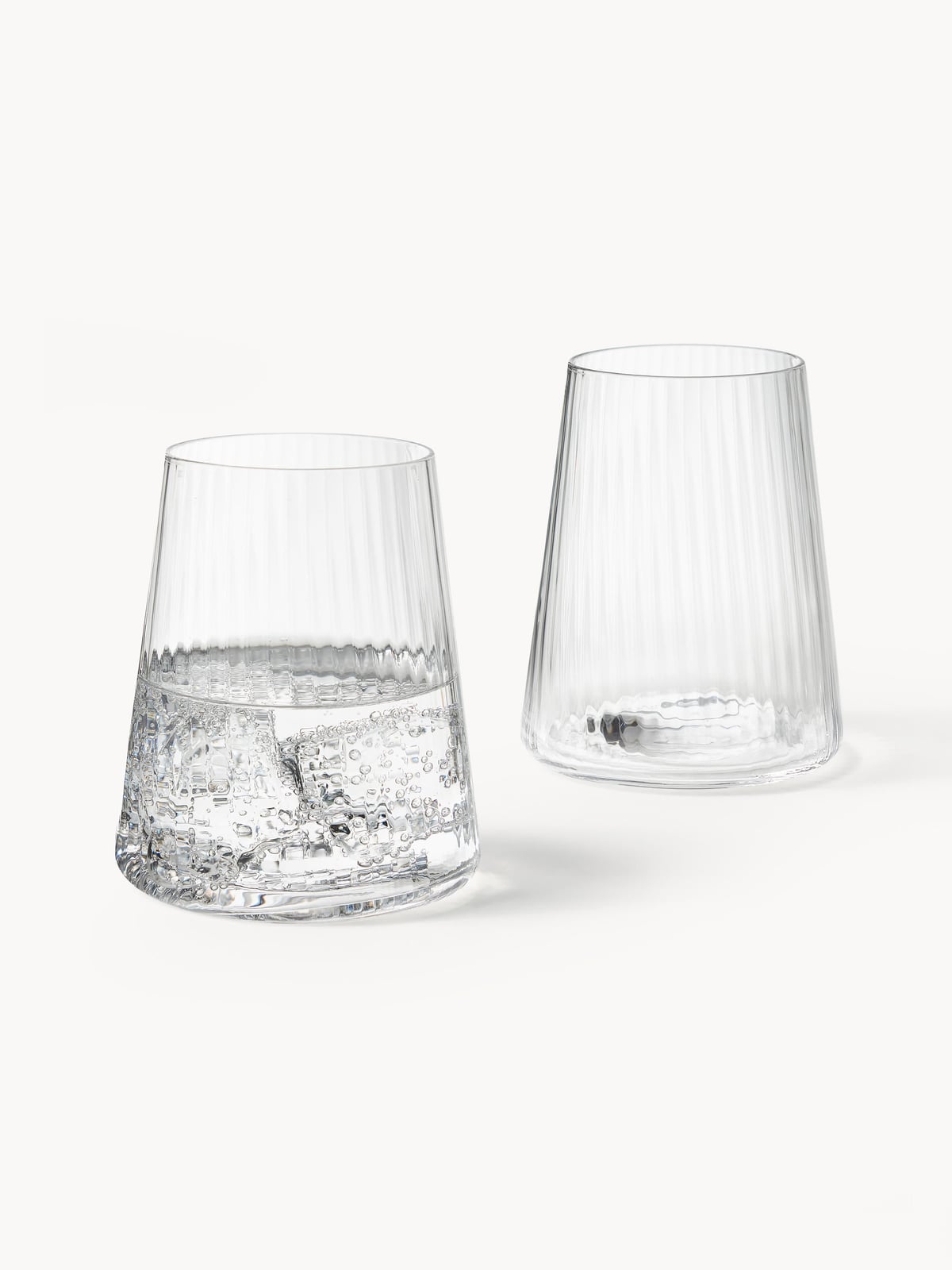 Norbury Handmade Tumblers with Groove Structure, Set of 4
