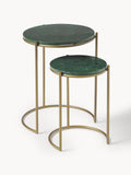 Norbury Marble Side Tables, Set of 2