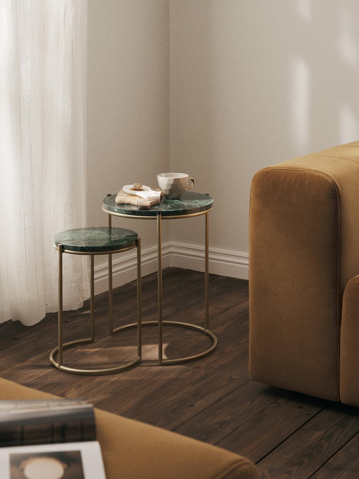 Norbury Marble Side Tables, Set of 2