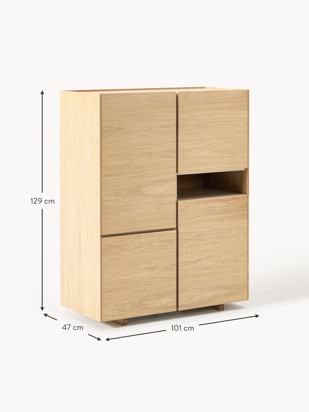 Norbury Wooden Highboard