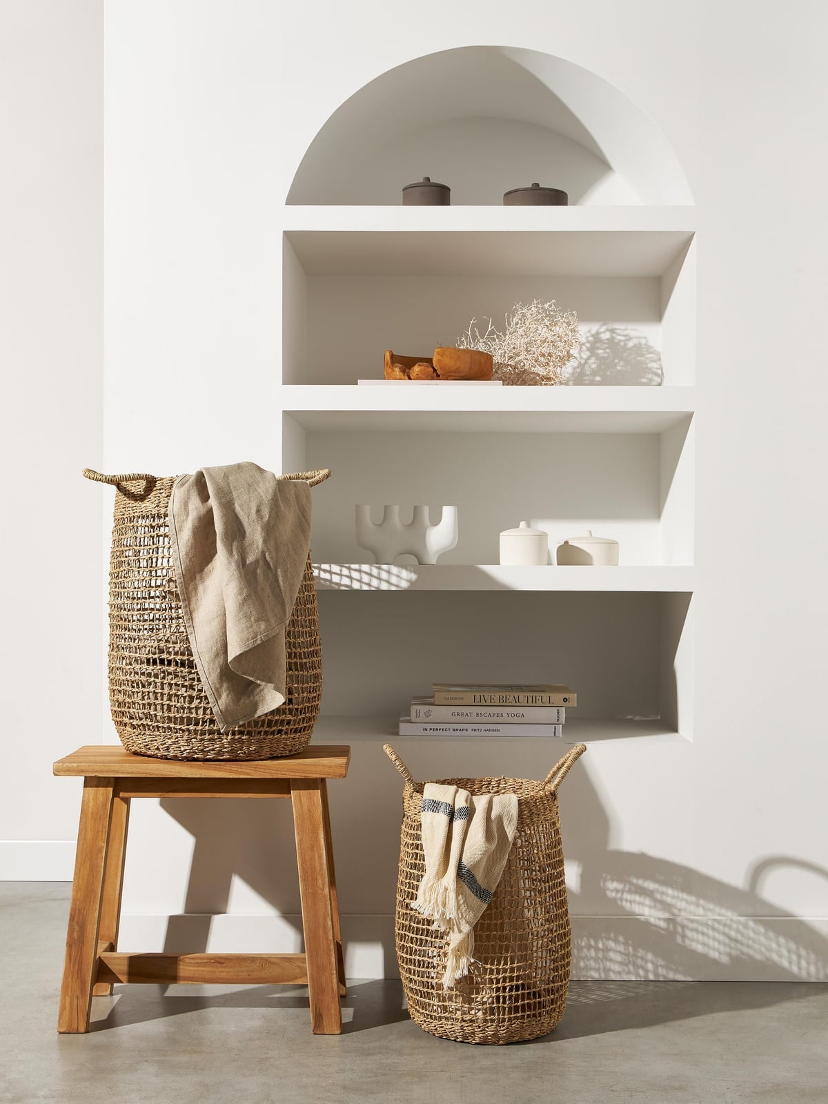 Norwood Seagrass Storage Baskets, Set of 2