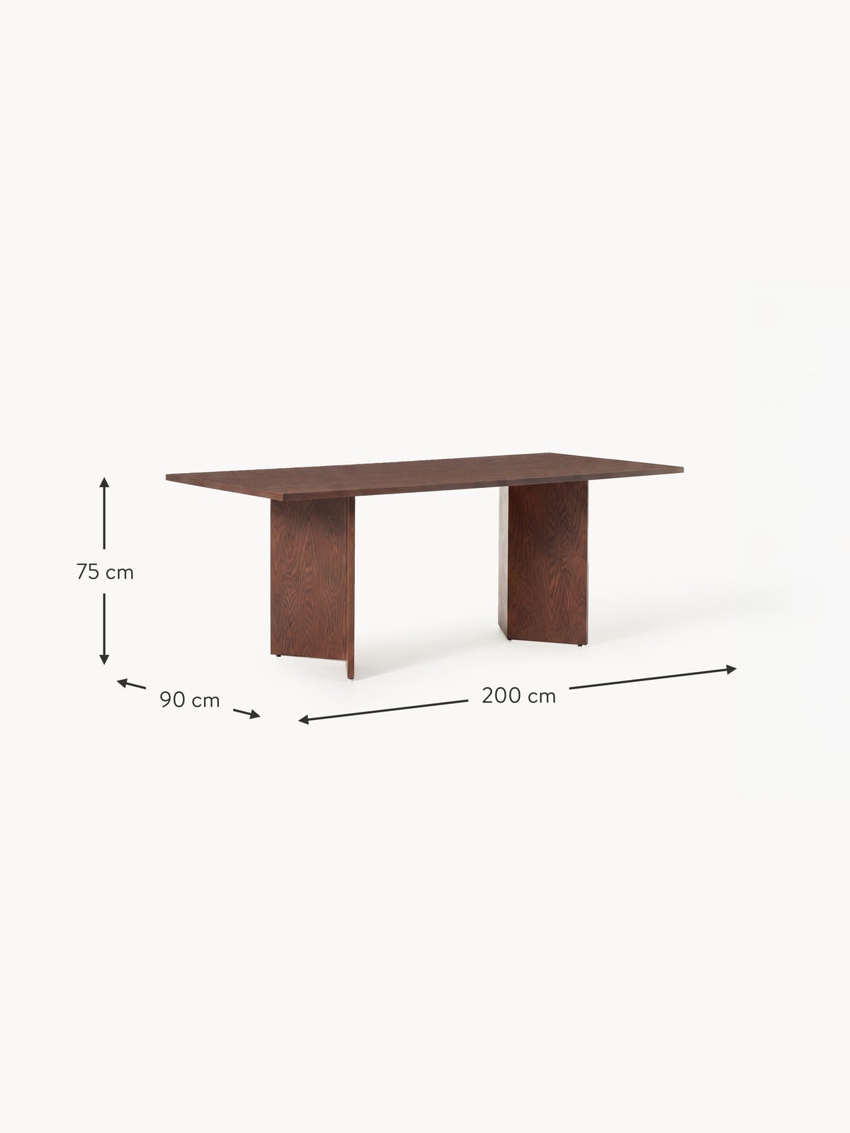 Norwood Wooden Dining Table, in various sizes