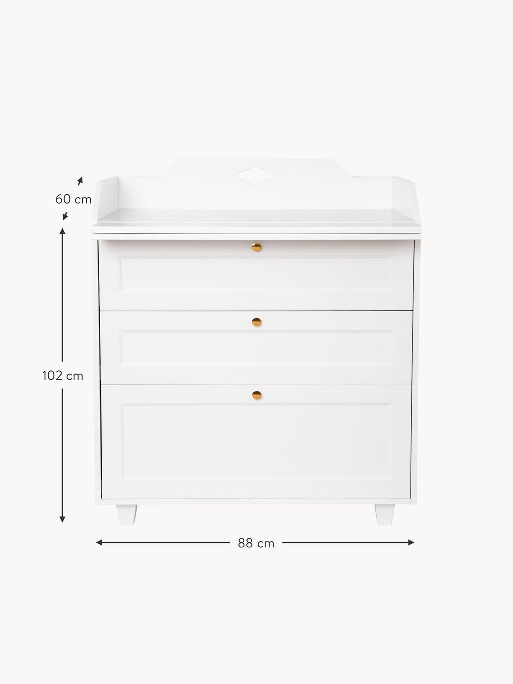 Nunthorpe Handmade Wooden Changing Table