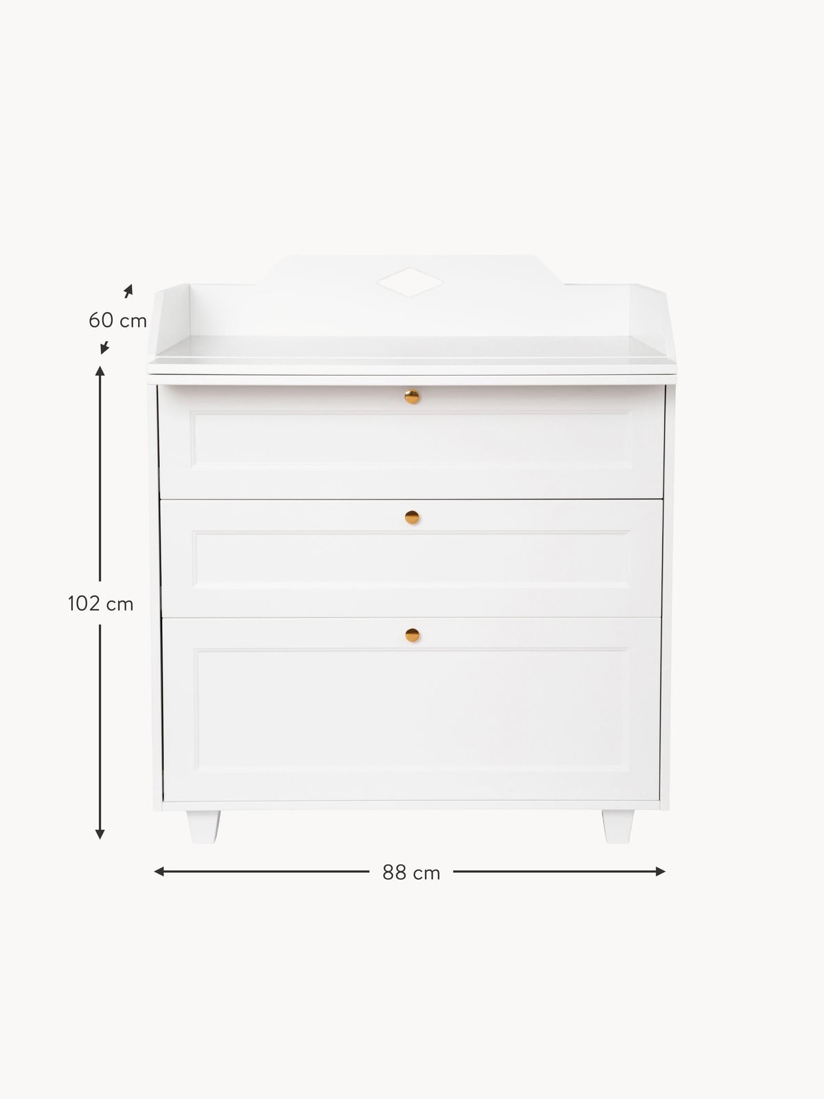 Nunthorpe Handmade Wooden Changing Table