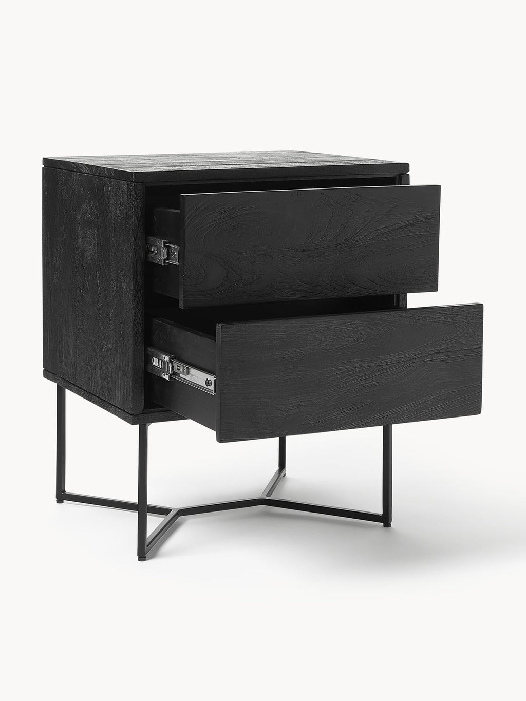 Nunthorpe Mango Wood Bedside Table with Drawers