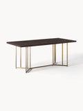 Nunthorpe Mango Wood Dining Table with Herringbone Pattern, in various sizes